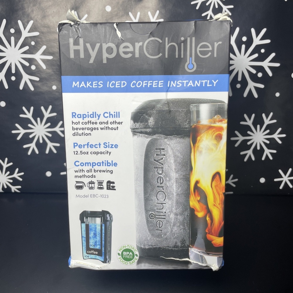 New Unused HyperChiller Rapid Chill Coffee / Alcohol Beverage Chiller Black